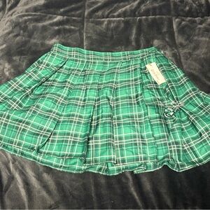 Slytherin pleated skirt